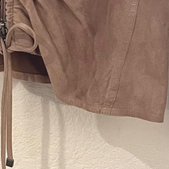 Vintage Armani Collezioni Vera Pelle/Suede Cropped Rushed Top/Jacket - Picture 12 of 12